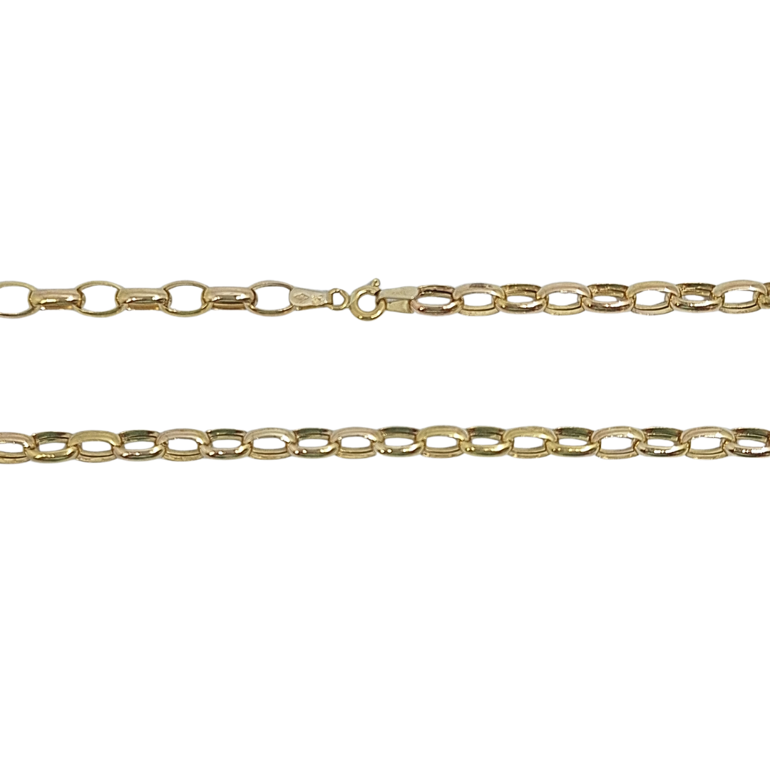 9ct Yellow Gold Belcher Chain 20"