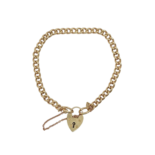 9ct Yellow Gold Charm Bracelet 7.5"