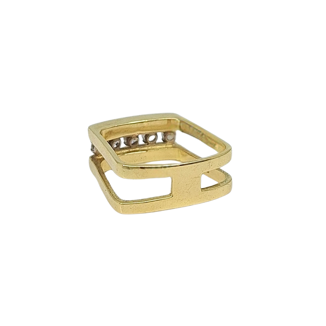18ct Yellow Gold Five Stone Diamond Ring