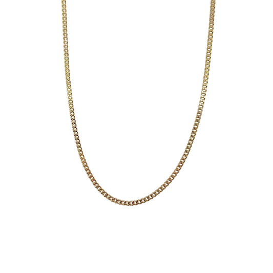 9ct Yellow Gold Curb Chain 20"