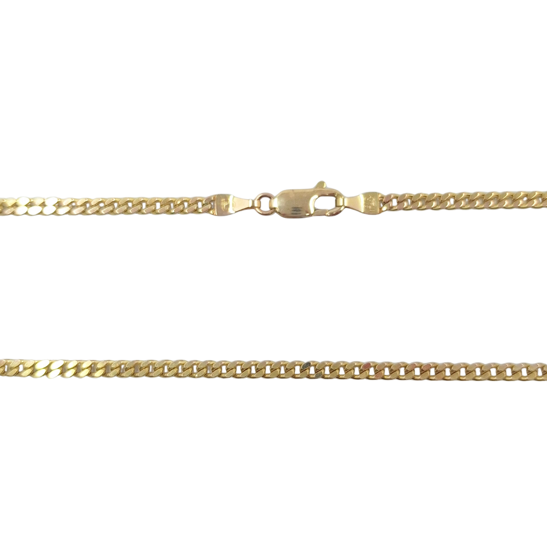 9ct Yellow Gold Curb Chain 20"