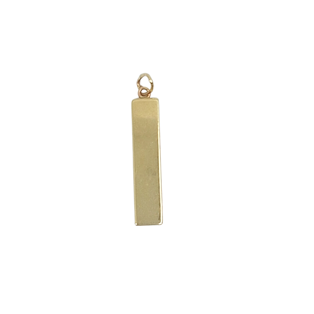 9ct Yellow Gold Ingot Pendant