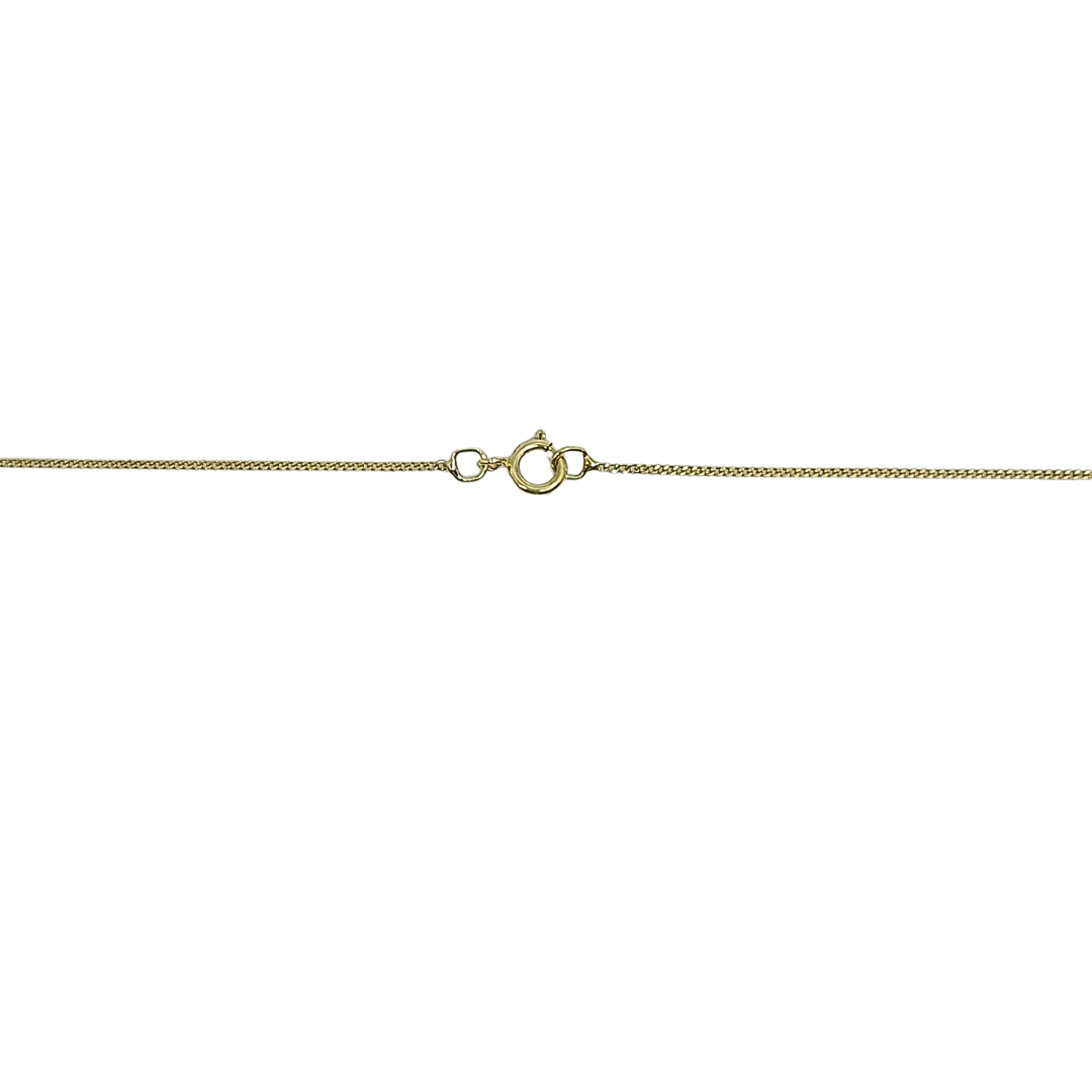 9ct Yellow Gold Emerald & Diamond Cluster Pendant