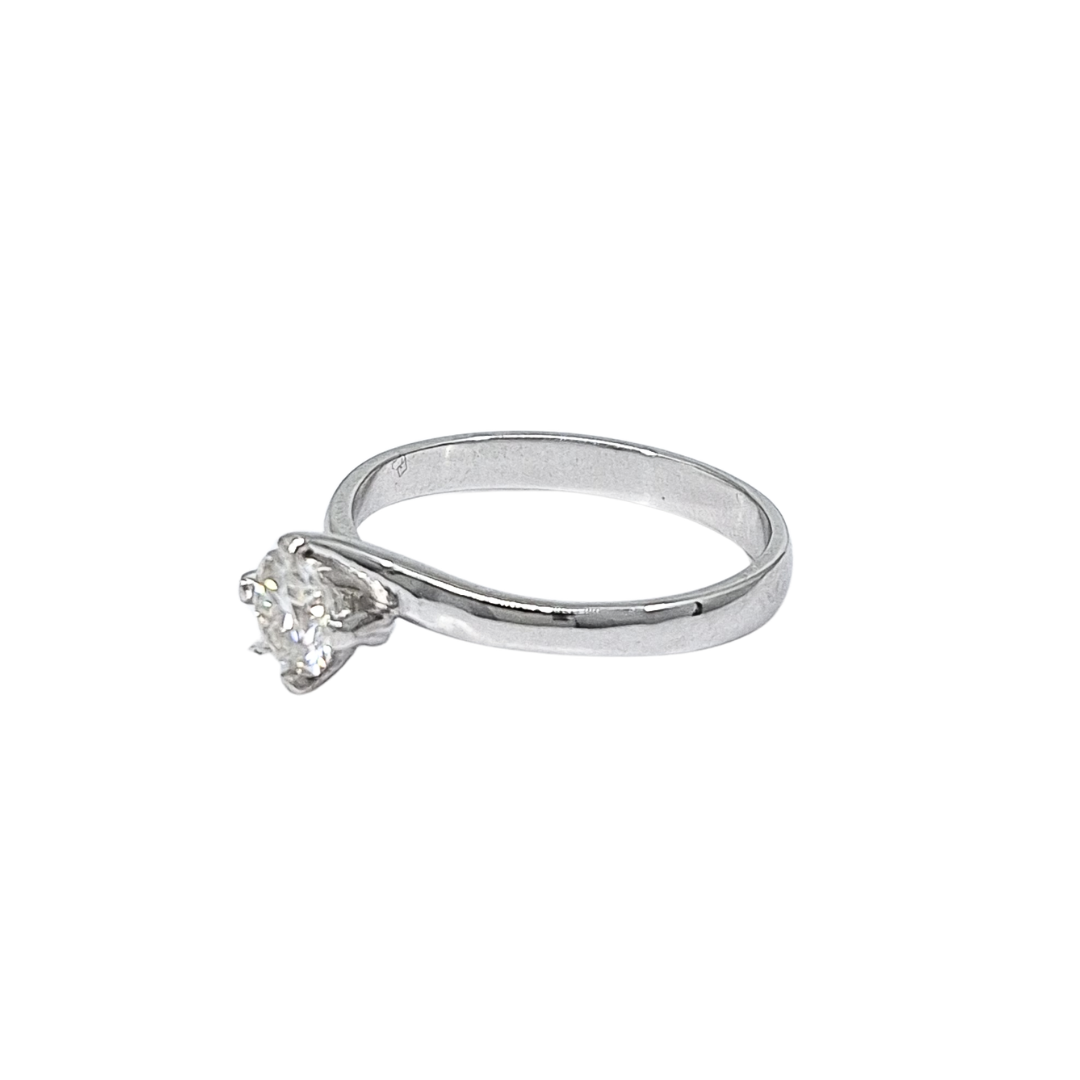 9ct White Gold Diamond Solitaire Ring