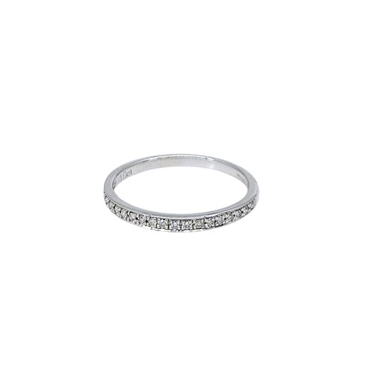 9ct White Gold Diamond Eternity Ring 0.10ct