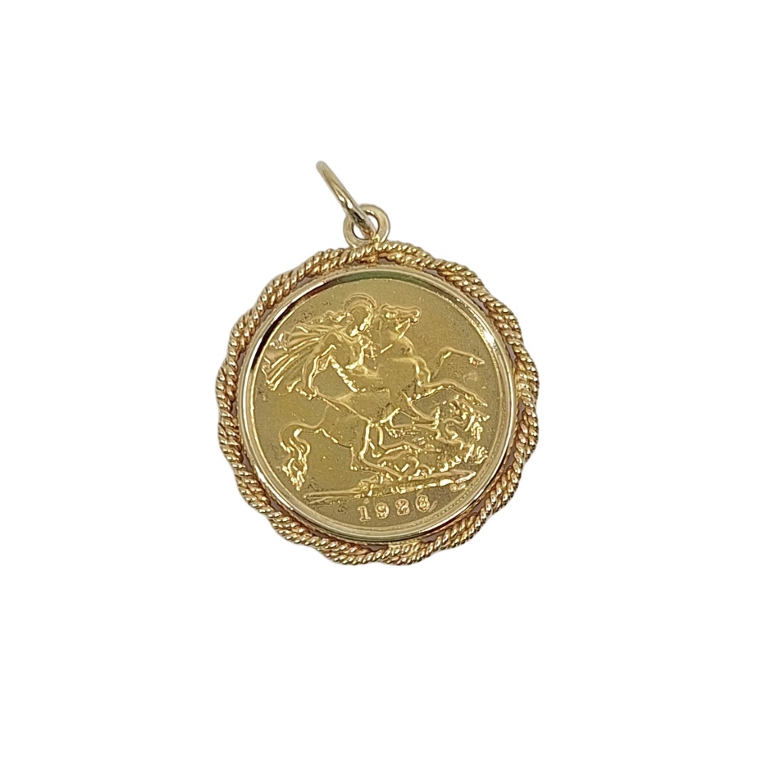 Half Sovereign Pendant 1926