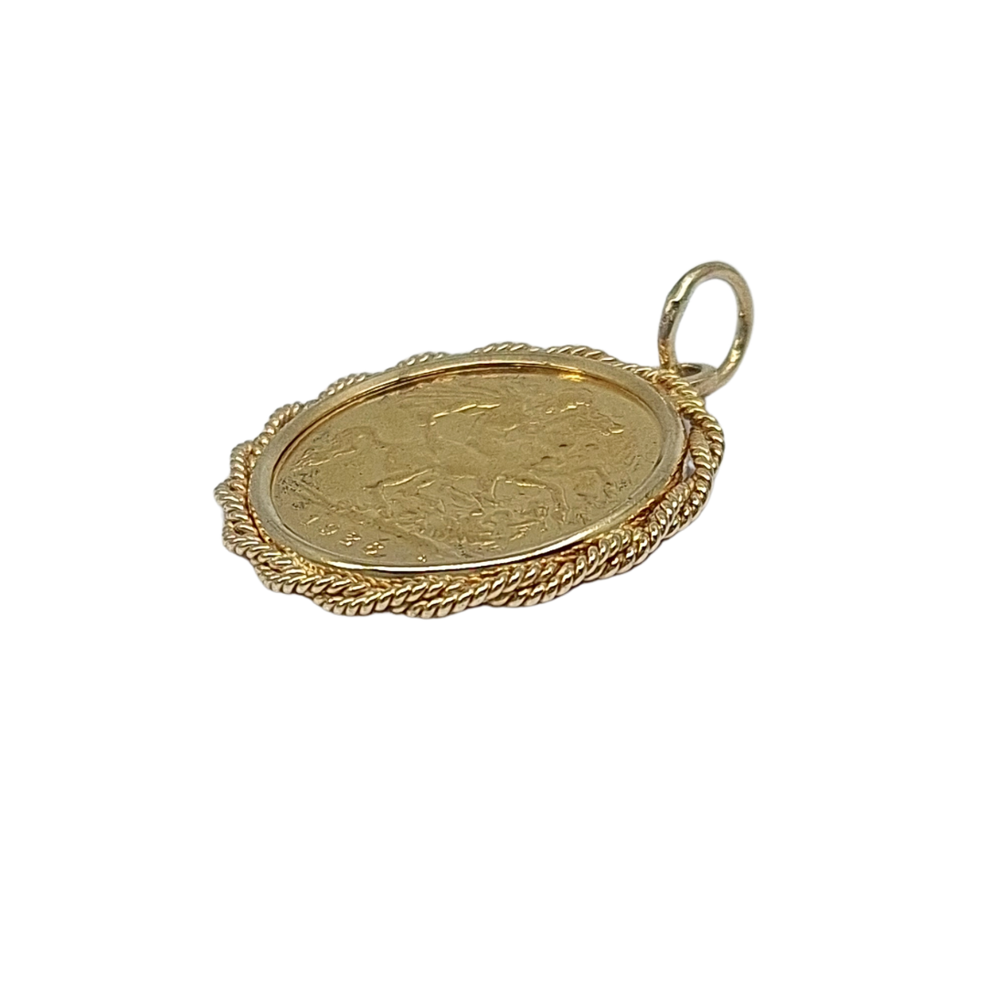 Half Sovereign Pendant 1926