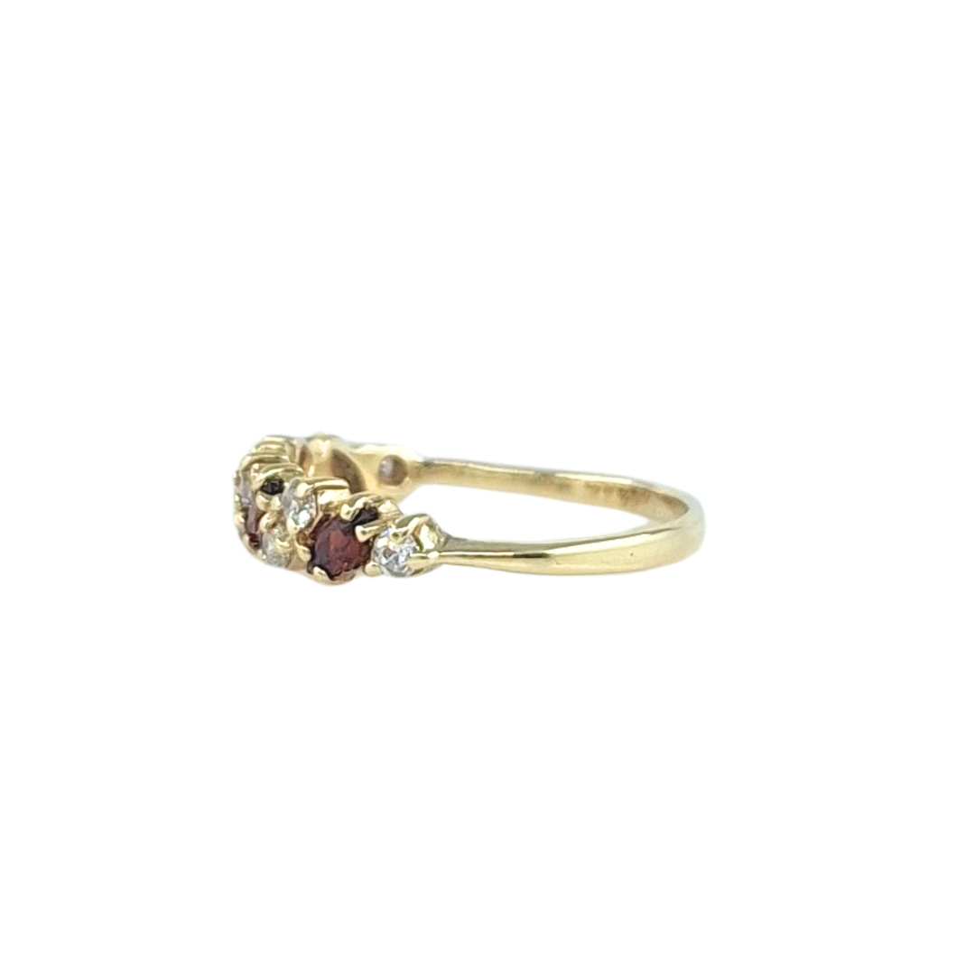 9ct Yellow Gold Cubic Zirconia coloured Dress Ring