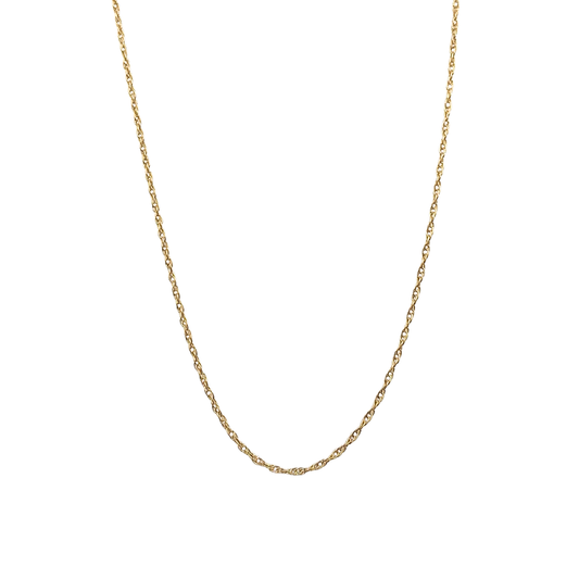 9ct Yellow Gold Rope Chain 19"