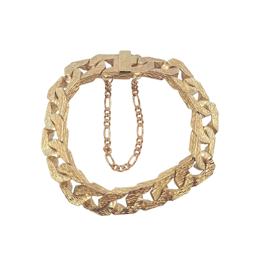 9ct Yellow Gold Chaps Bracelet 8.5"