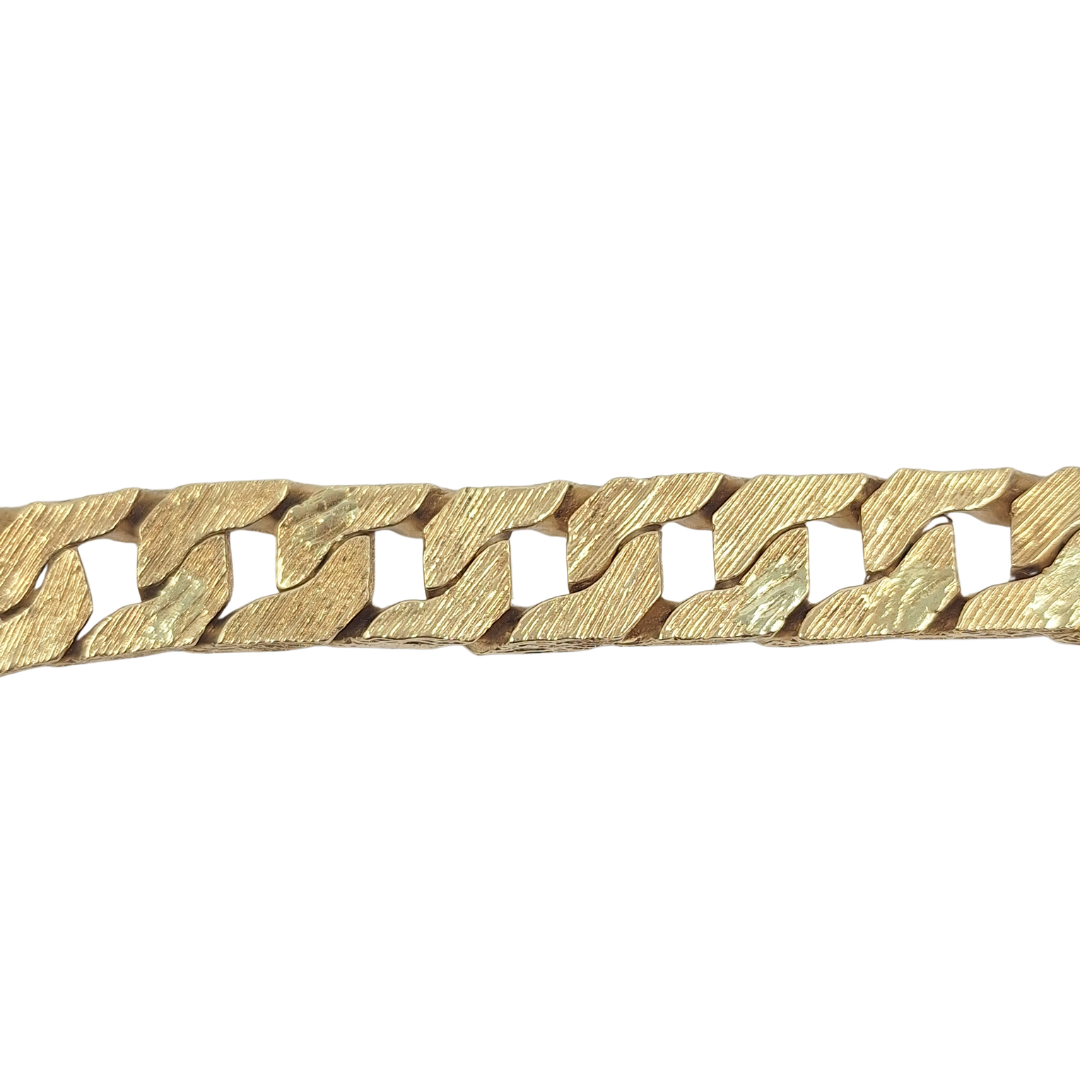 9ct Yellow Gold Chaps Bracelet 8.5"