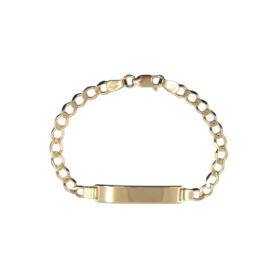 9ct Yellow Gold Baby Identity Bracelet 6"