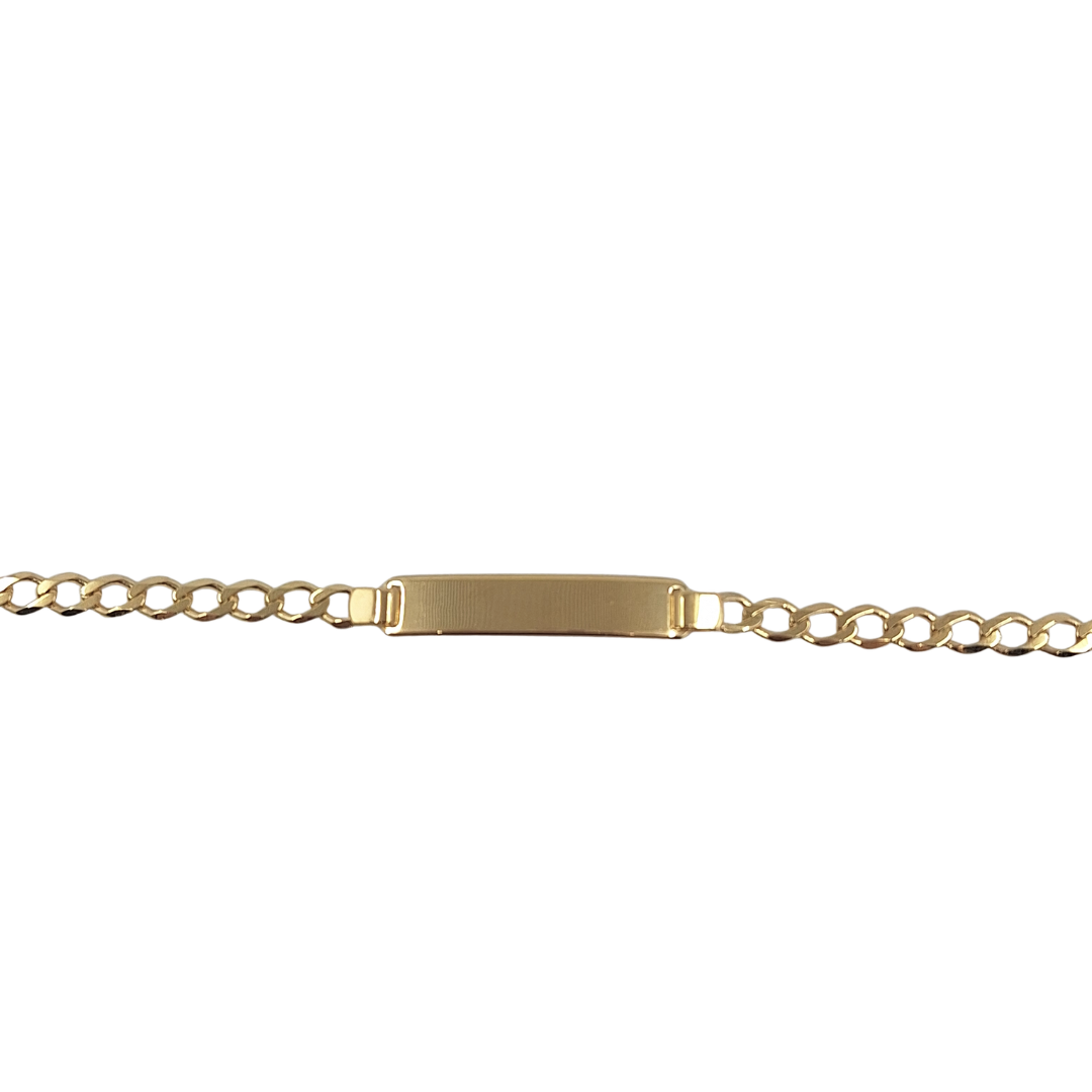 9ct Yellow Gold Baby Identity Bracelet 6"