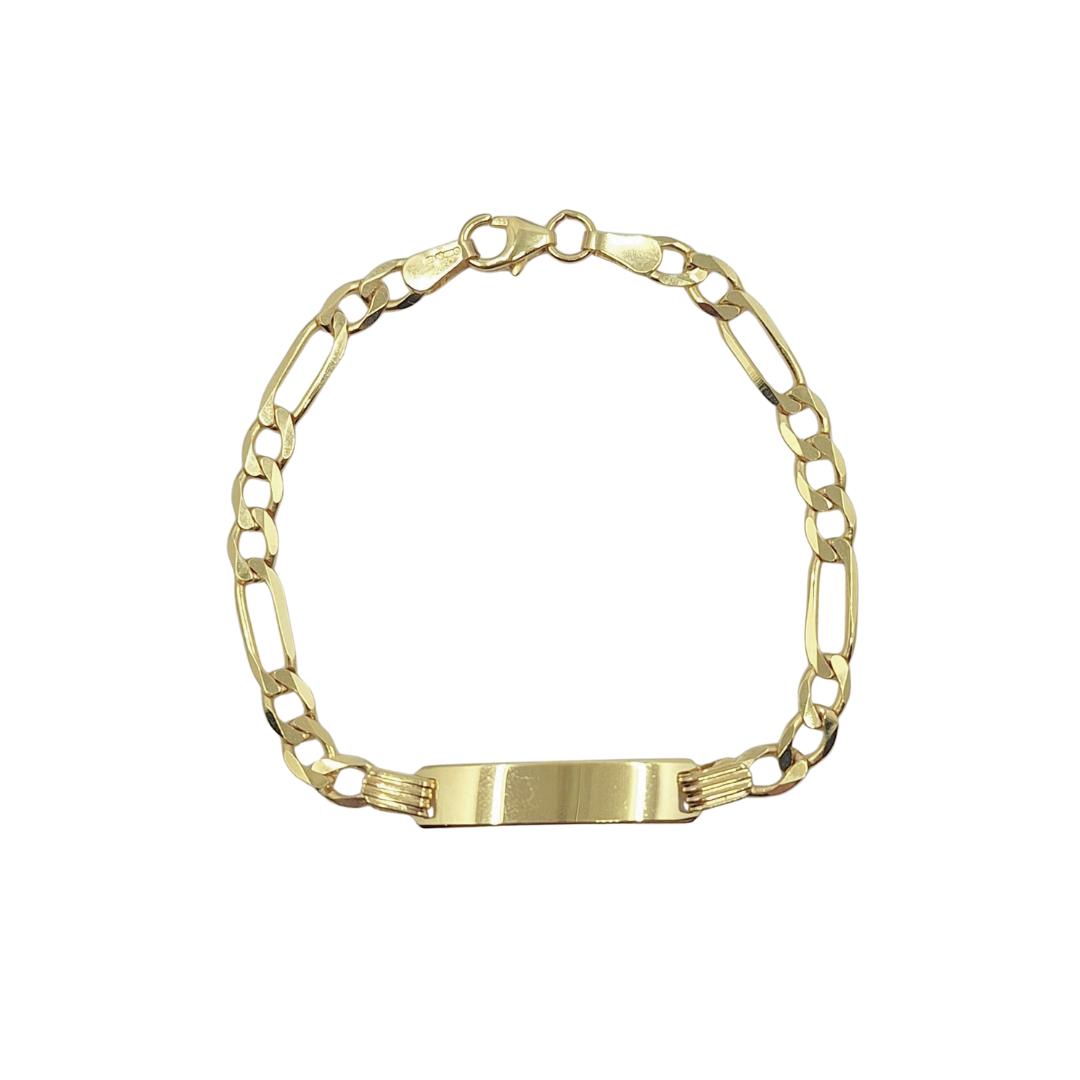 9ct Yellow Gold Baby Identity Bracelet 6"