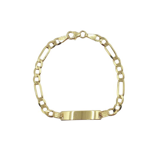 9ct Yellow Gold Baby Identity Bracelet 6"