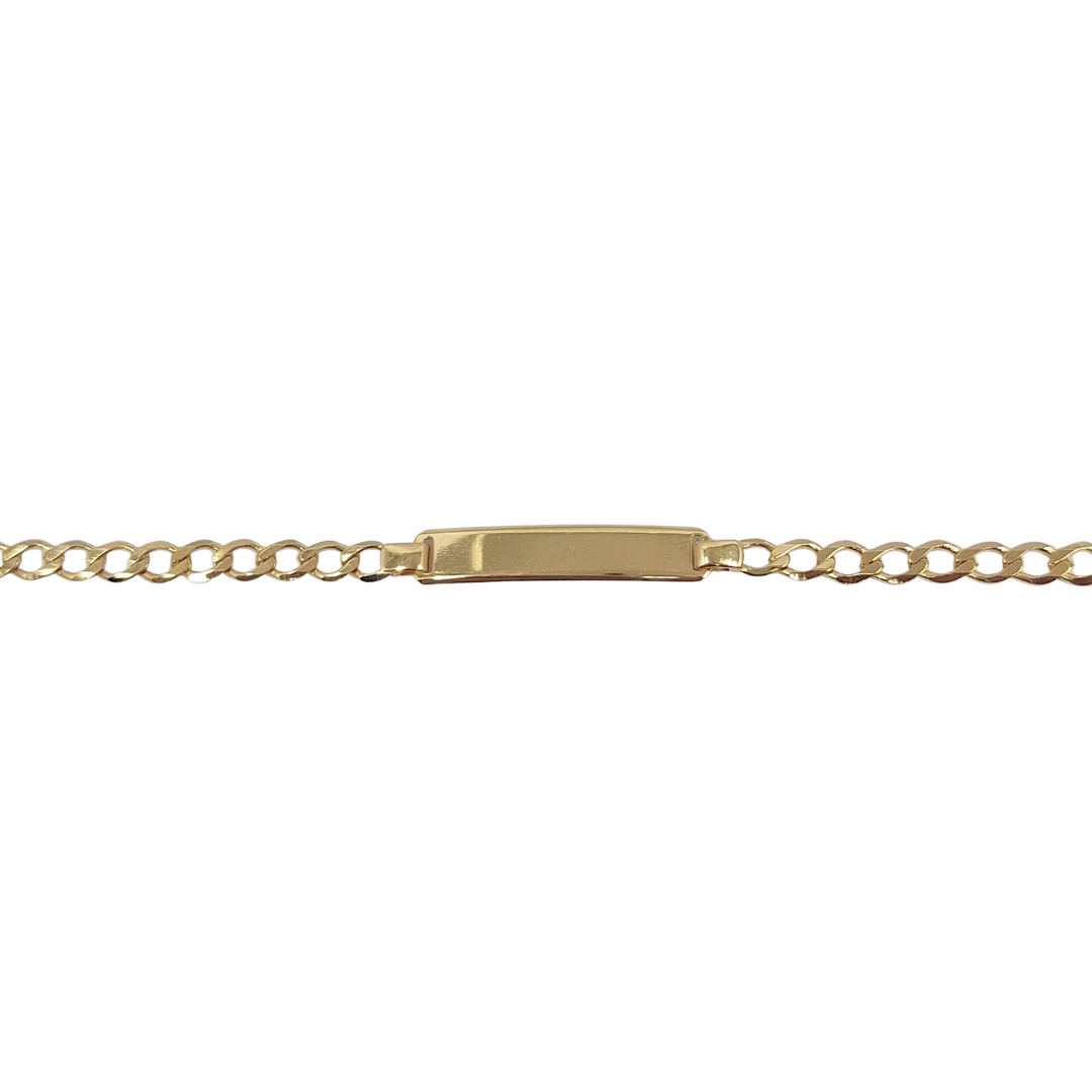 9ct Yellow Gold Baby Identity Bracelet 6"