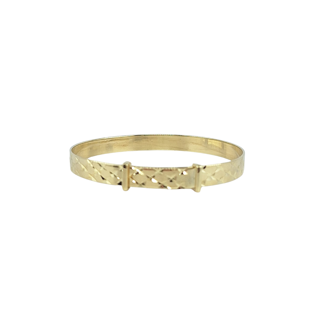 9ct Yellow Gold Childs Expanding Bangle