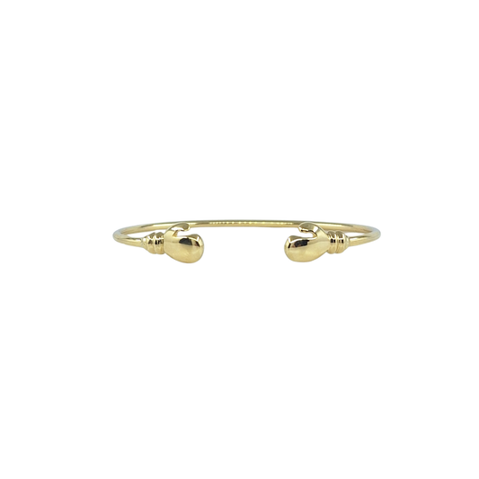 9ct Yellow Gold Boxing Glove Childs Bangle