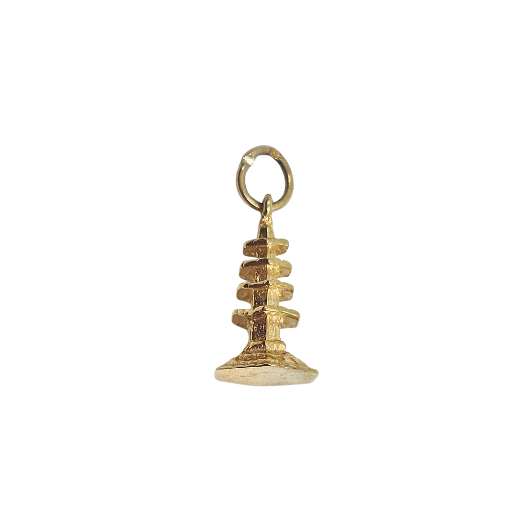 14ct Yellow Gold Pagoda Charm