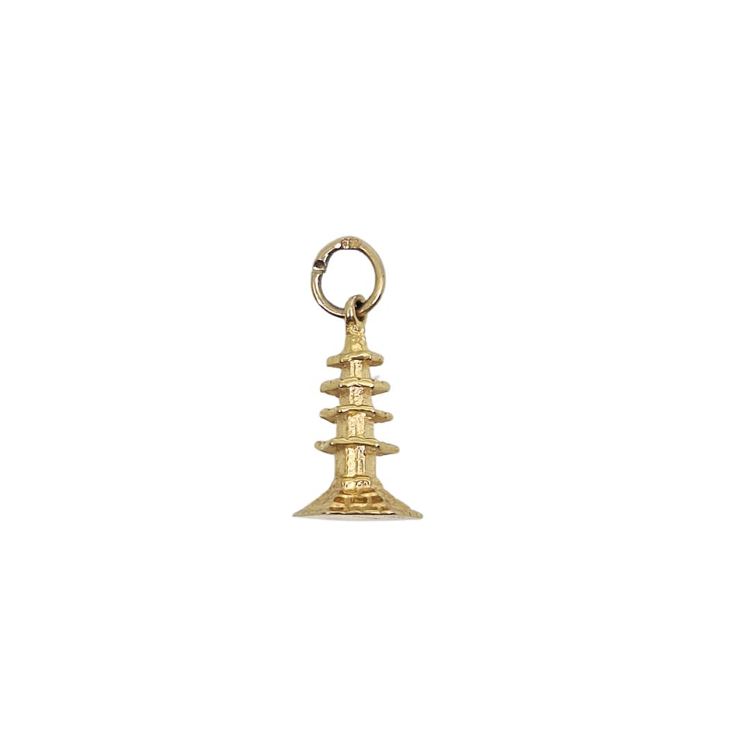 14ct Yellow Gold Pagoda Charm