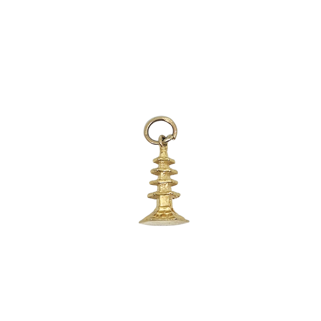 14ct Yellow Gold Pagoda Charm