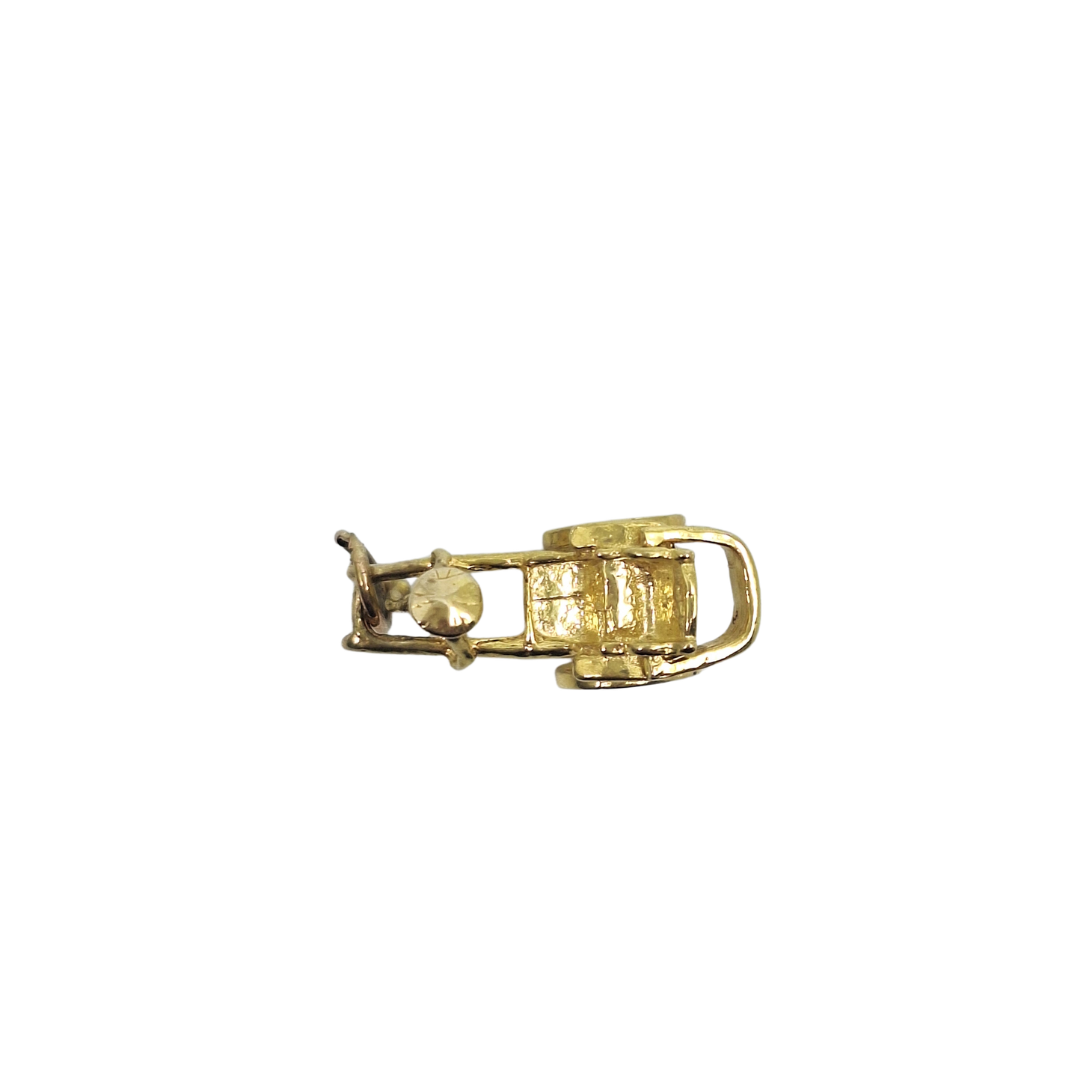 14ct Yellow Gold Rickshaw Cart Charm