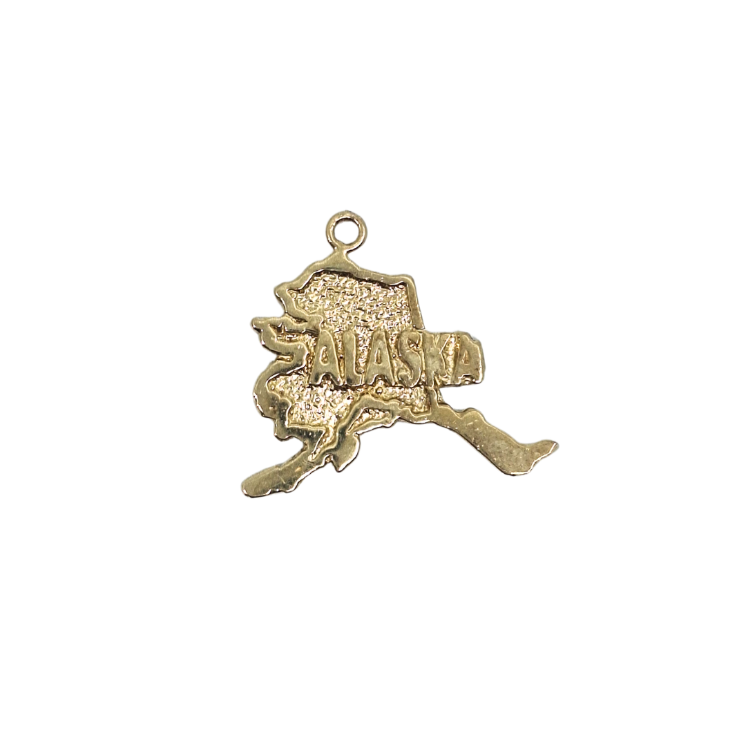 14ct Yellow Gold Alaska Charm