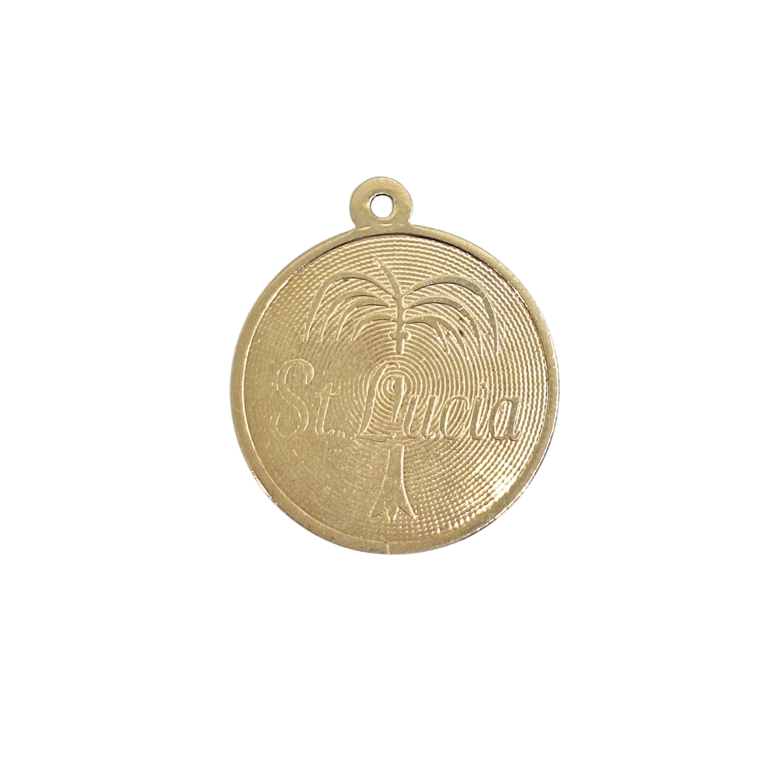 14ct Yellow Gold St Lucia Pendant