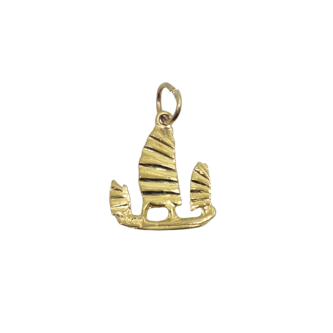 14ct Yellow Gold Ship Charm