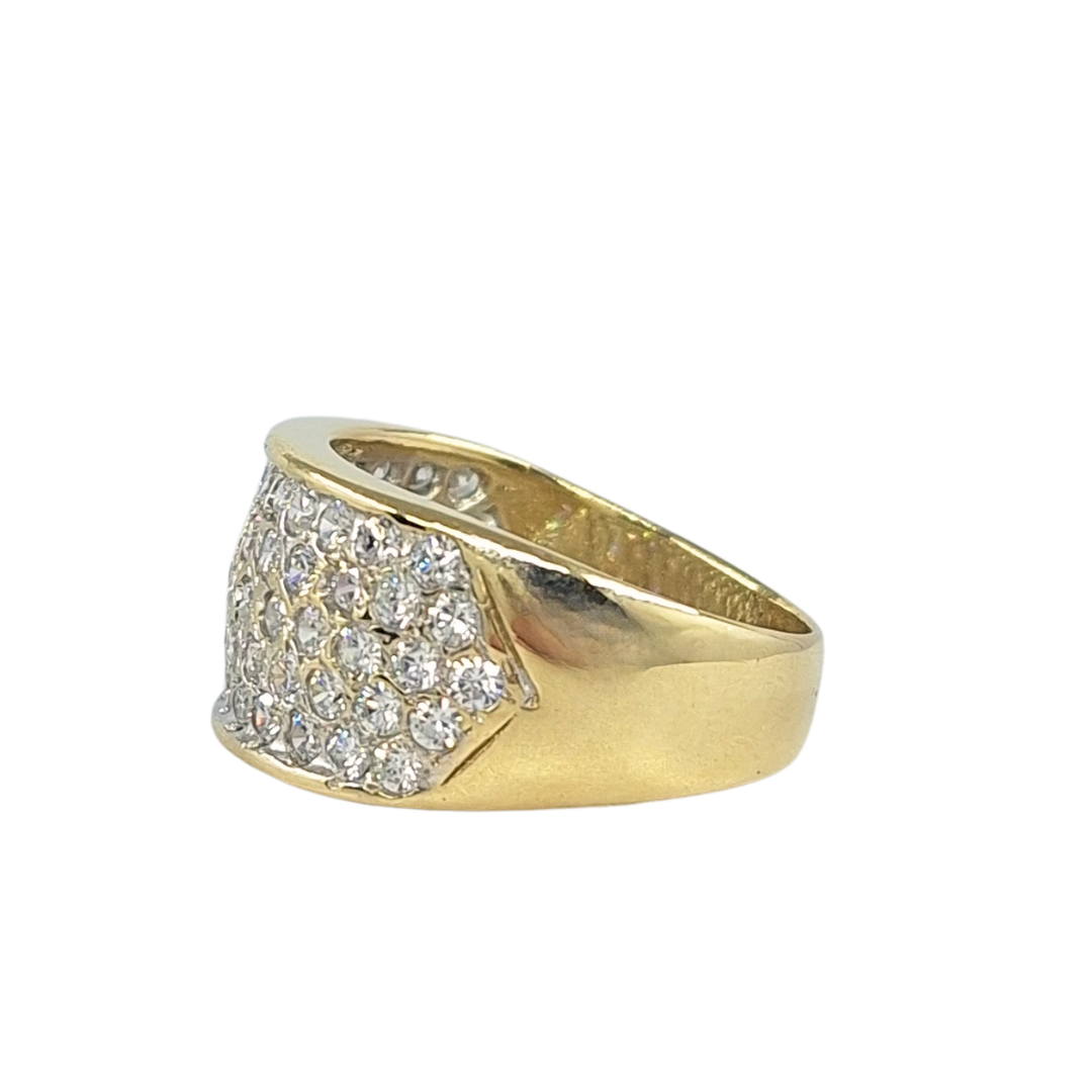 9ct Yellow Gold CZ Band Ring