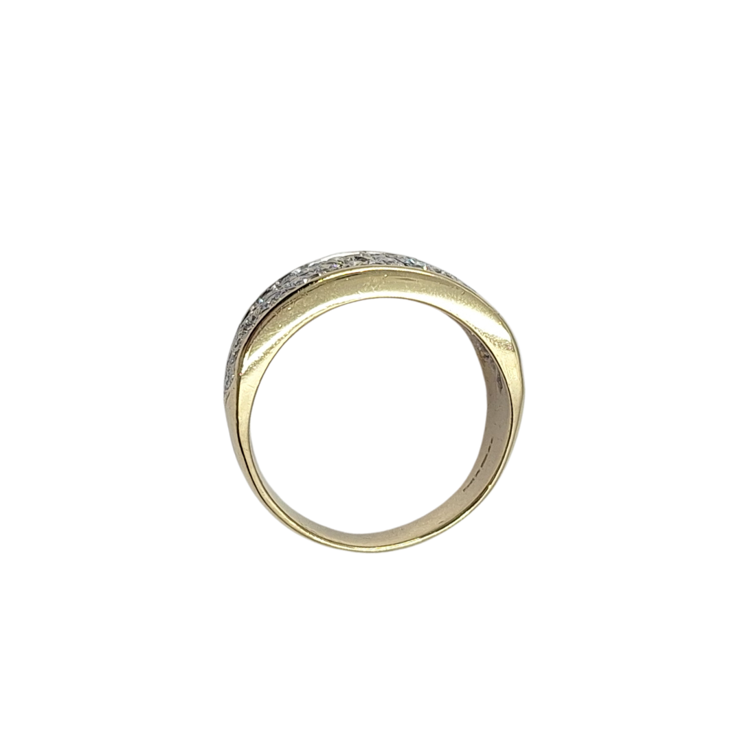 9ct Yellow Gold CZ Band Ring