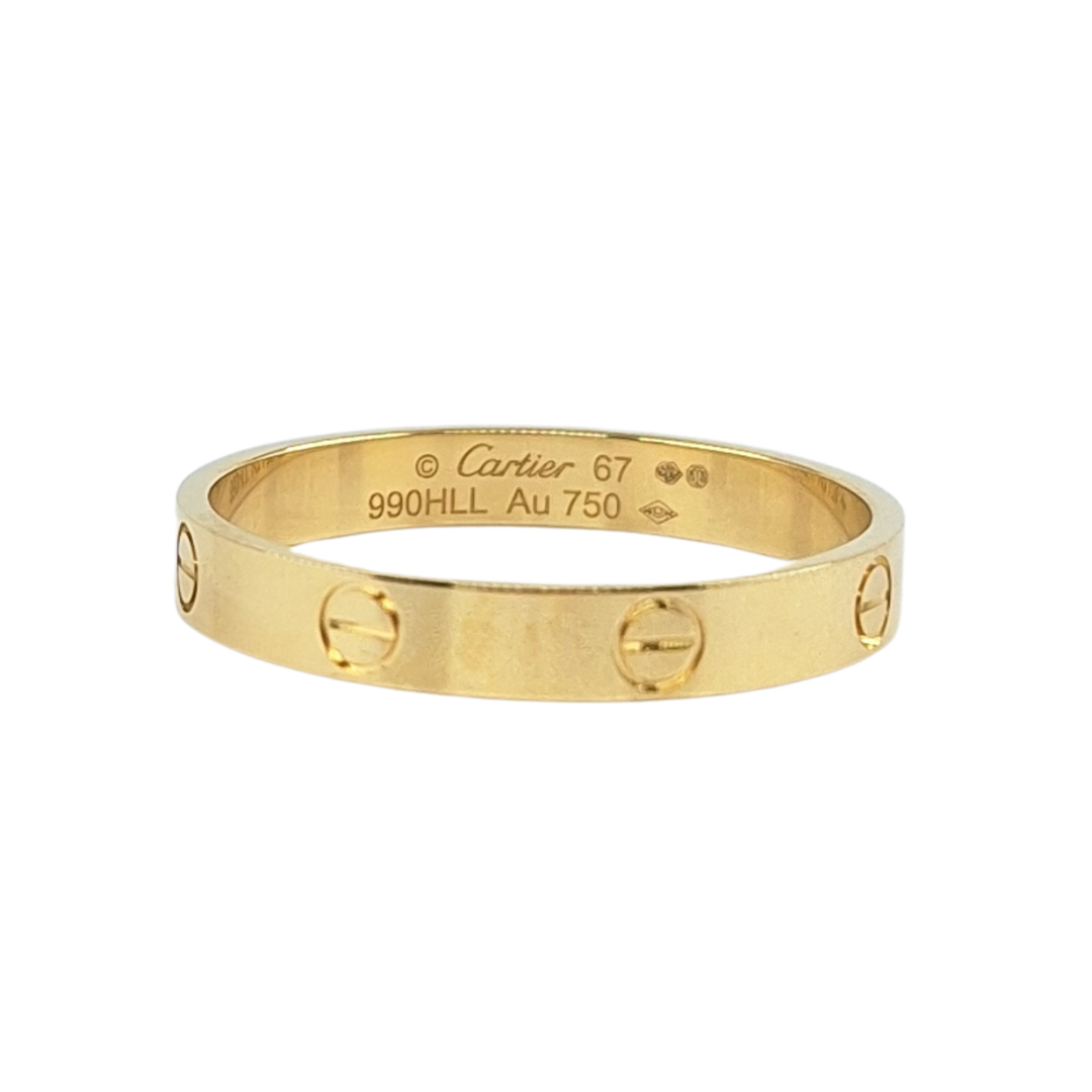 18ct Yellow Gold Cartier Love Ring