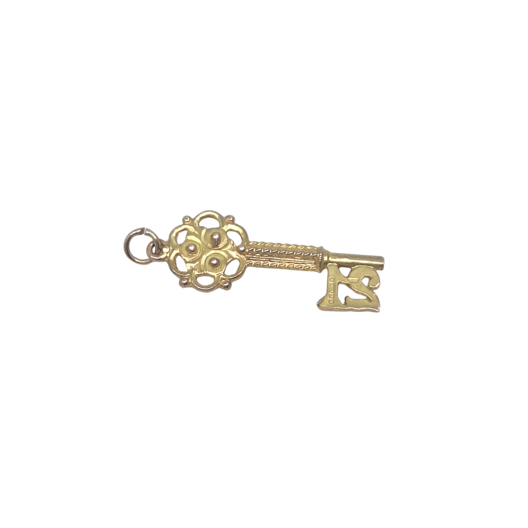 9ct Yellow Gold 21 Key Charm