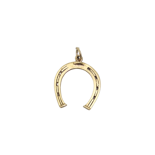 9ct Yellow Gold Horse Shoe Charm