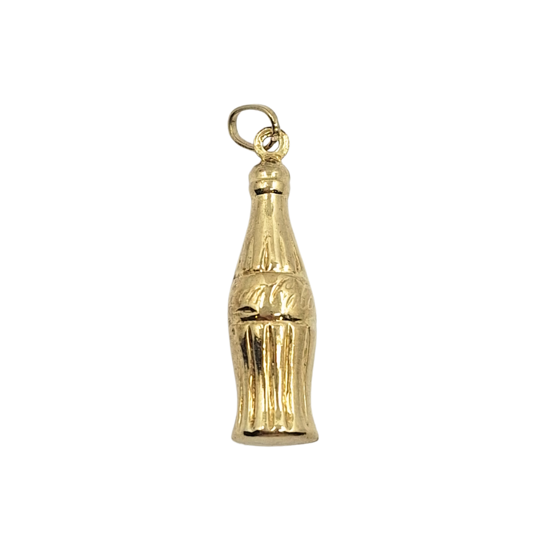 9ct Yellow Gold Hollow Coca Cola Bottle Charm