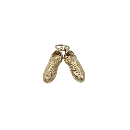 9ct Yellow Gold Football Boots Charm