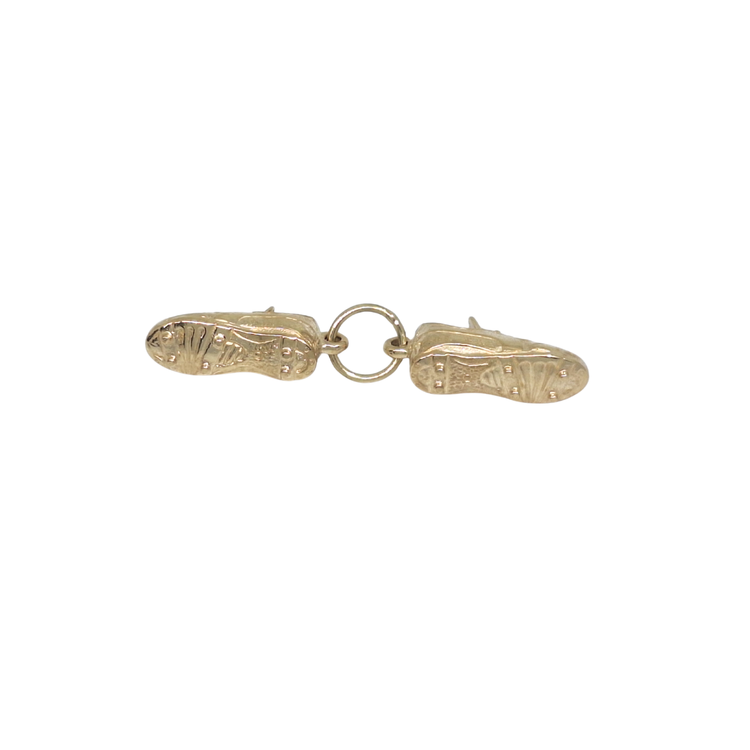 9ct Yellow Gold Football Boots Charm