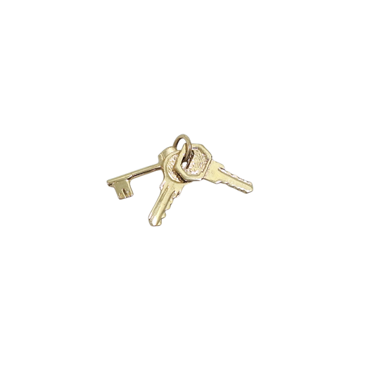 9ct Yellow Gold Set Of Keys Charm