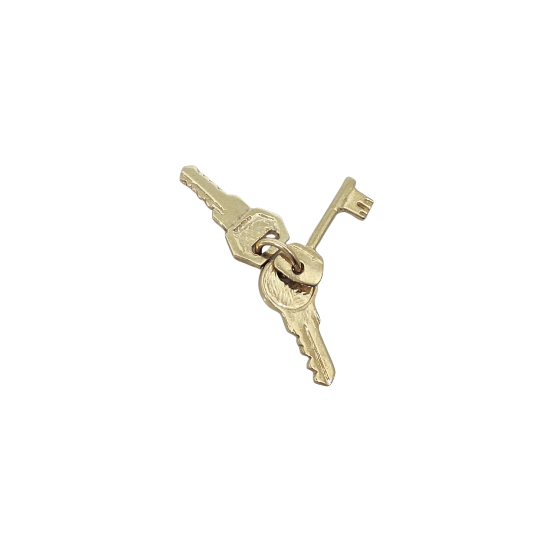 9ct Yellow Gold Set Of Keys Charm