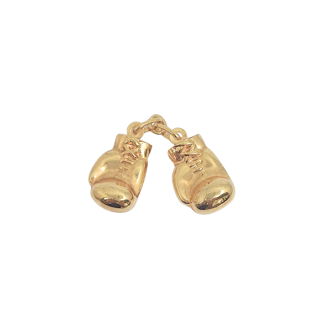 9ct Yellow Gold Boxing Gloves Pendant