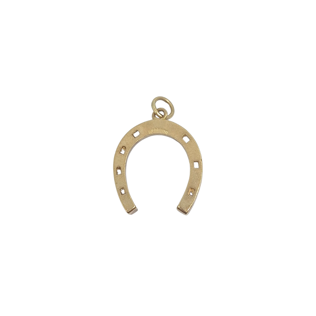 9ct Yellow Gold Horse Shoe Pendant