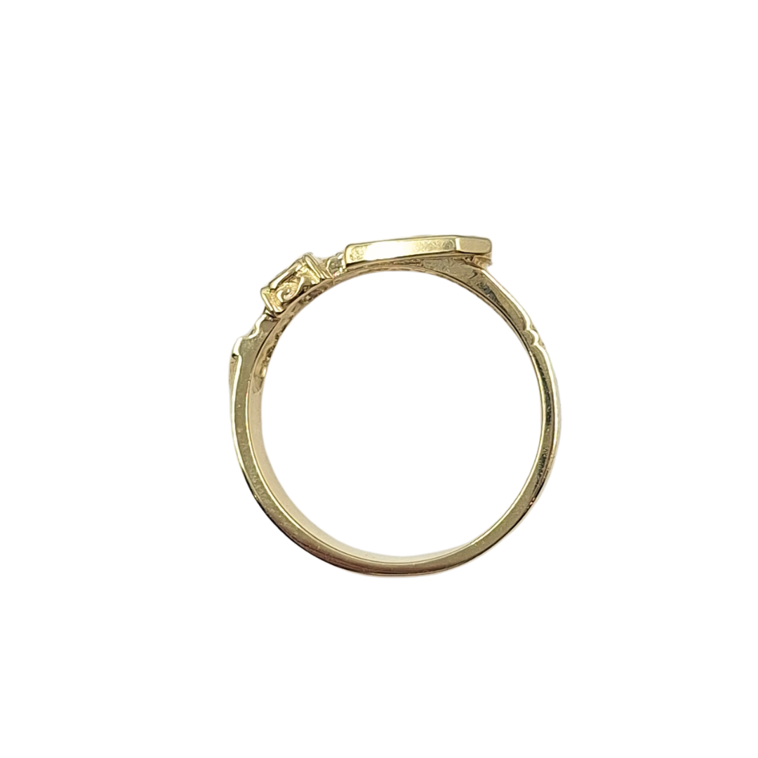 9ct Yellow Gold Buckle Ring