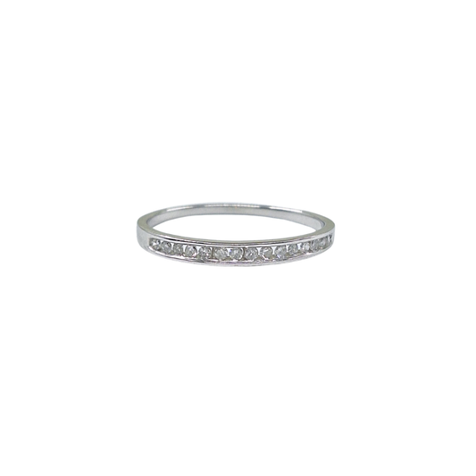 9ct White Gold Diamond Eternity Ring 0.25ct