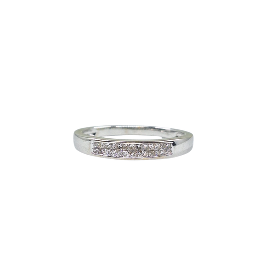 18ct White Gold Princess Cut Diamond Eternity Ring 0.25ct