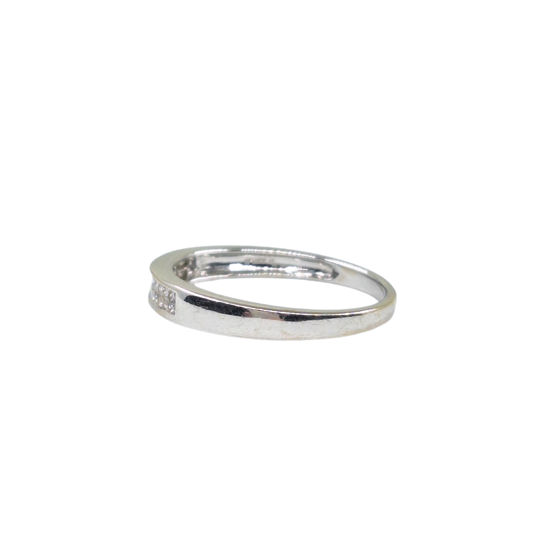 18ct White Gold Princess Cut Diamond Eternity Ring 0.25ct