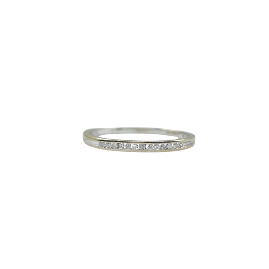 9ct White Gold Diamond Eternity Ring 0.1ct