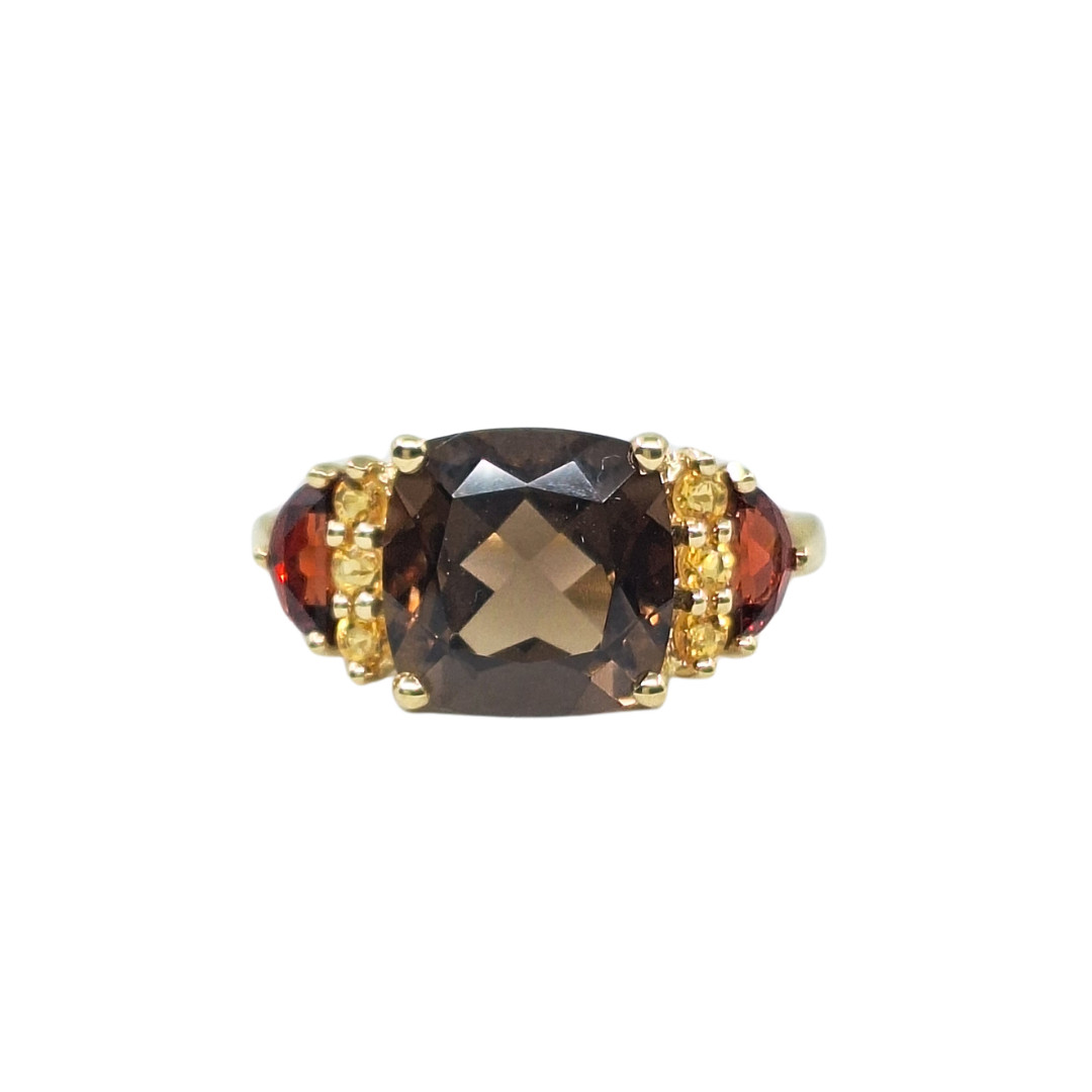 9ct Yellow Gold Multi Stone Ring