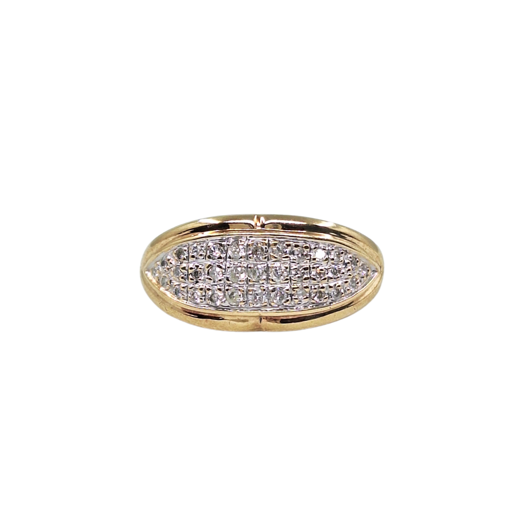 9ct Yellow Gold Diamond Band Ring