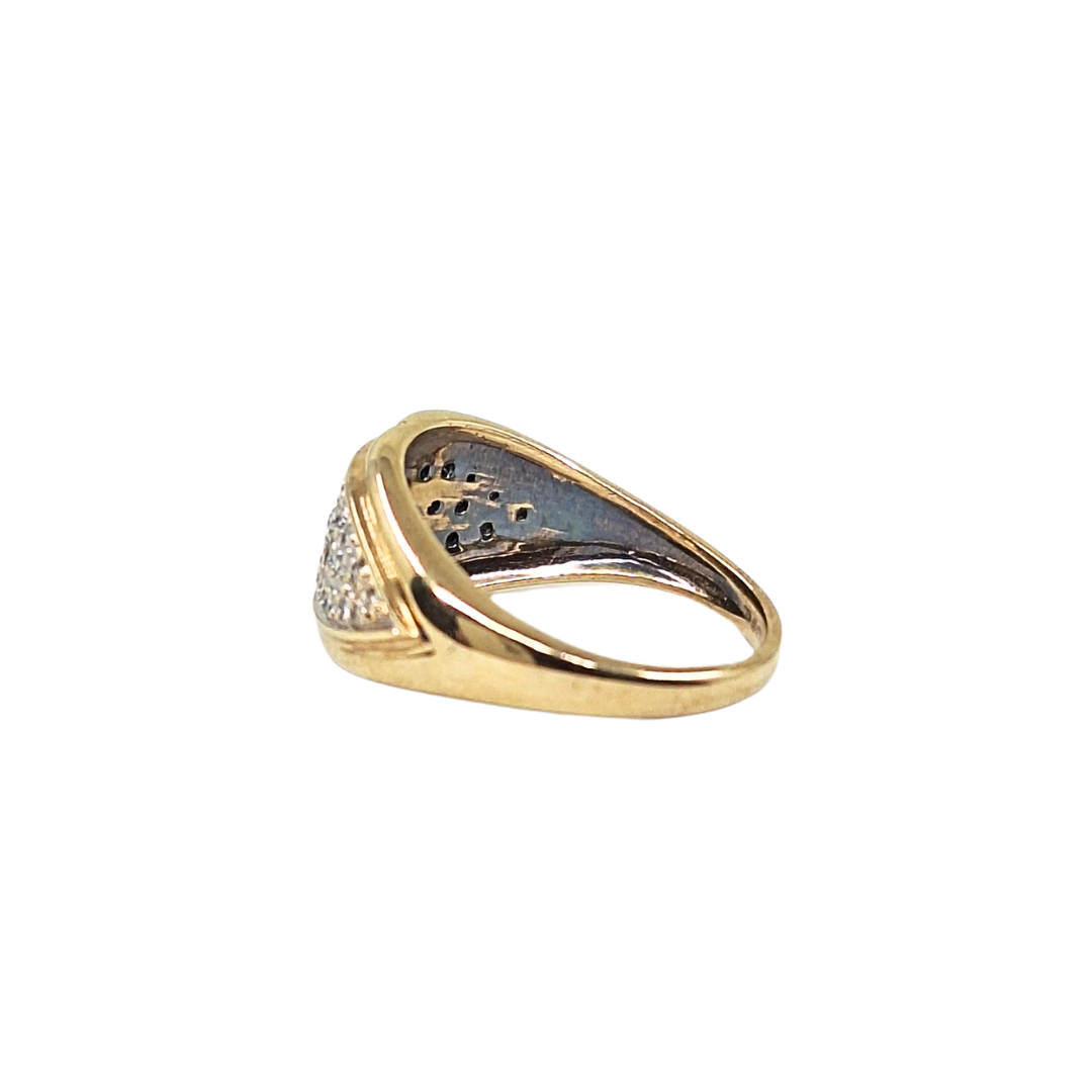 9ct Yellow Gold Diamond Band Ring