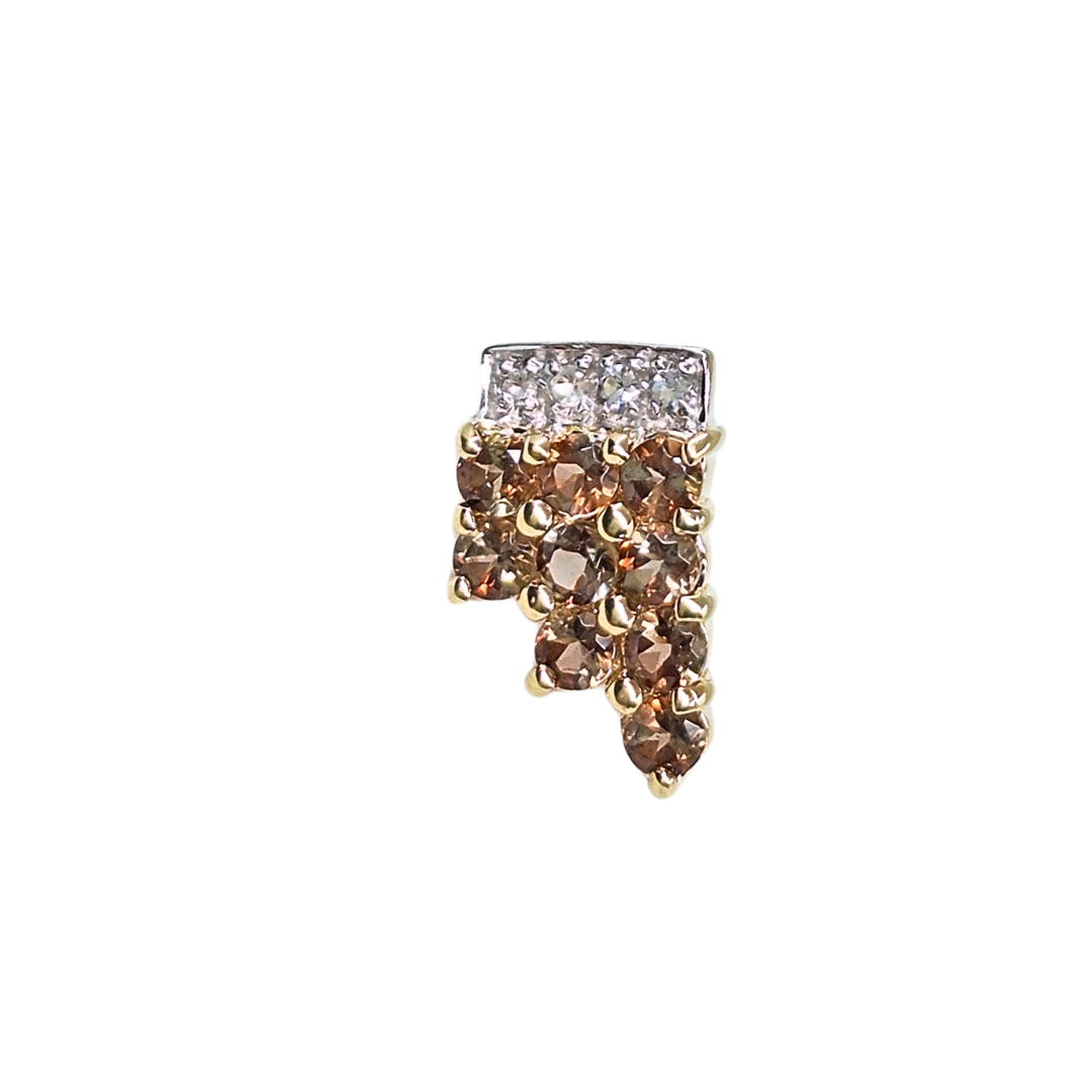 9ct Yellow Gold Multi Gem Earrings